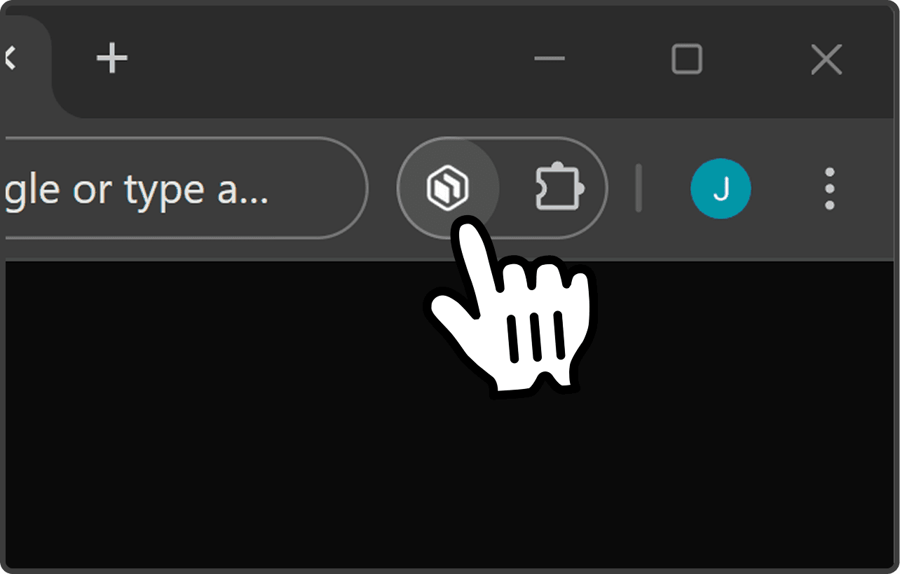 Dockbox sidebar open after clicking the extension icon
